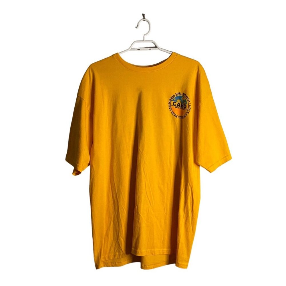 Life's a Beach Cabo San Lucas Yellow Crewneck Shirt